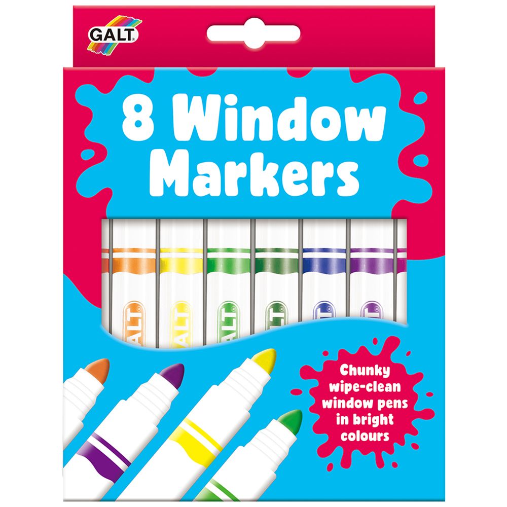 Galt Toys, Маркери за стъкло, 8 бр.