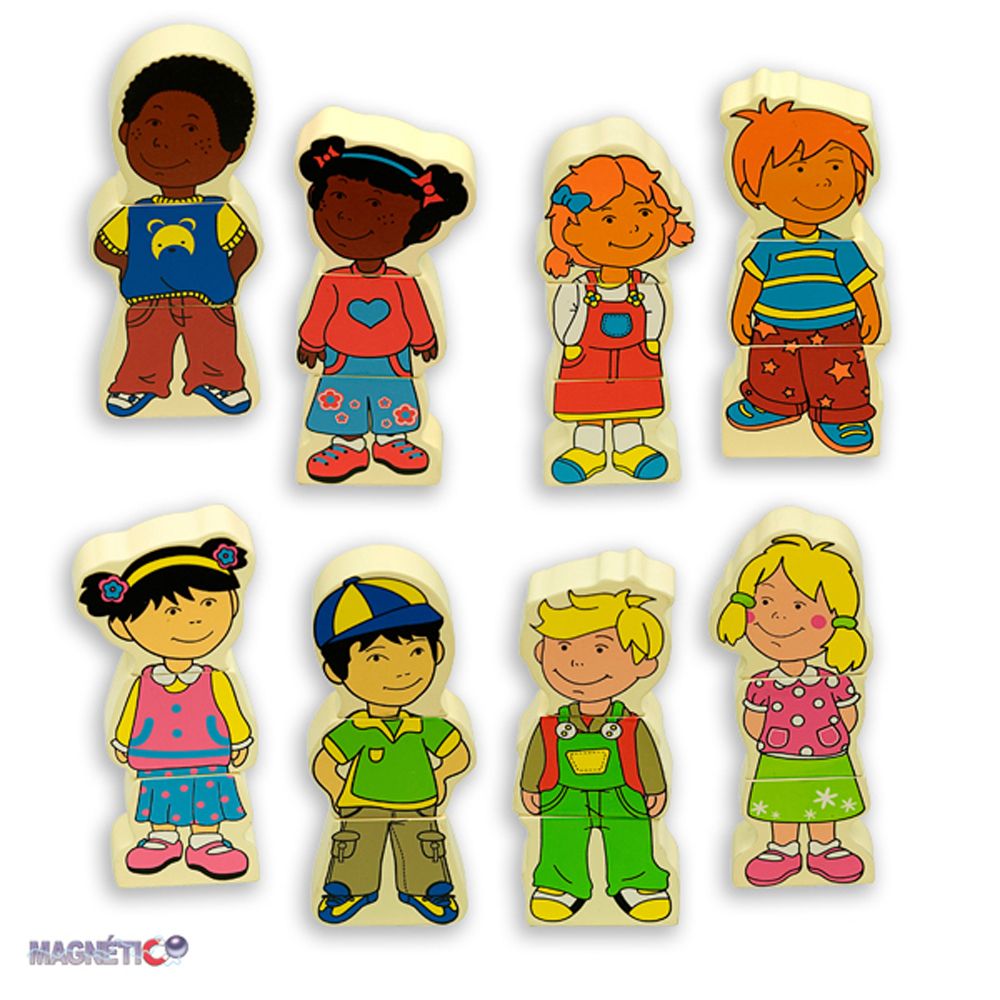 Andreu toys, Дървени магнитни деца