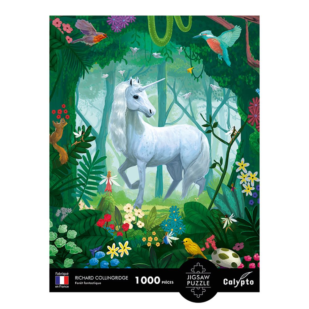 Пъзел еднорог в омагьосаната гора, 1000 части