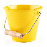 Детска метална кофичка, жълта