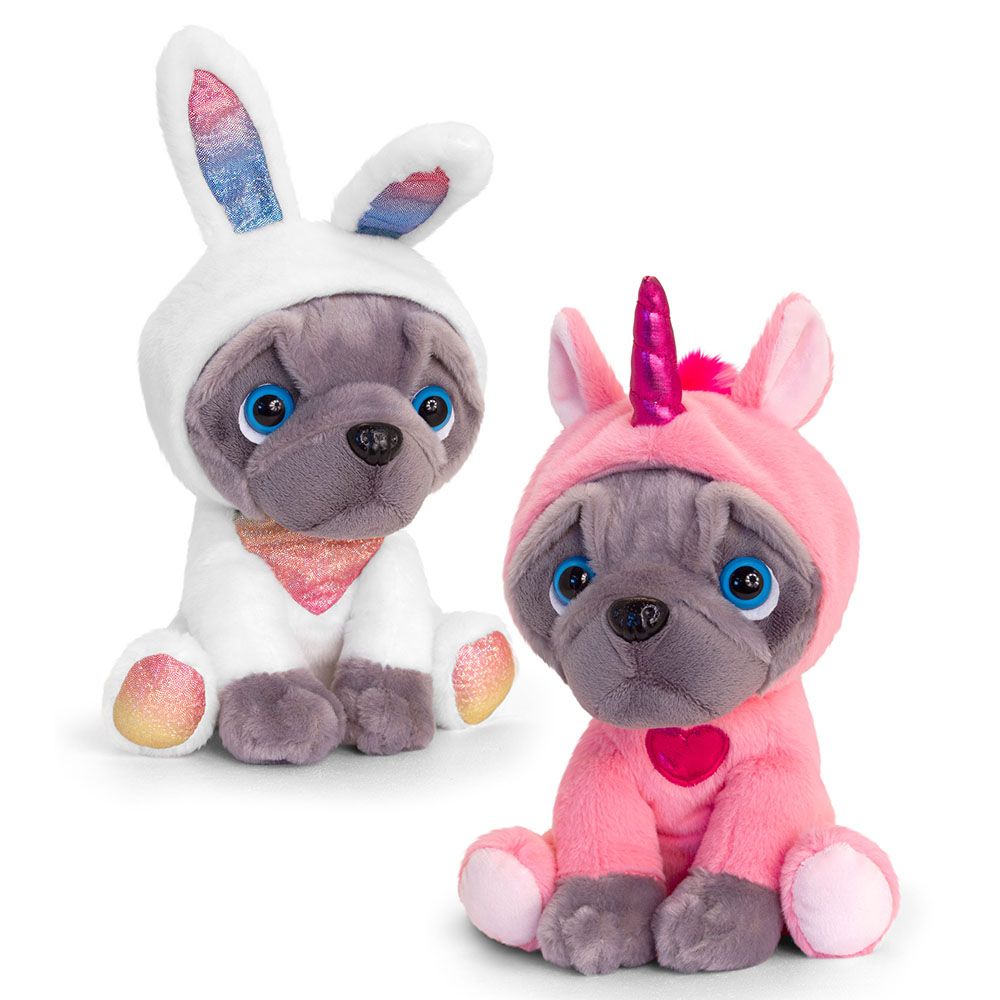 Френски булдог с костюм, 20 см, асортимент