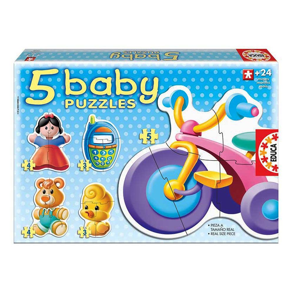 Educa, Здравей Кити, 5 пъзела с 3, 4, и 5 части