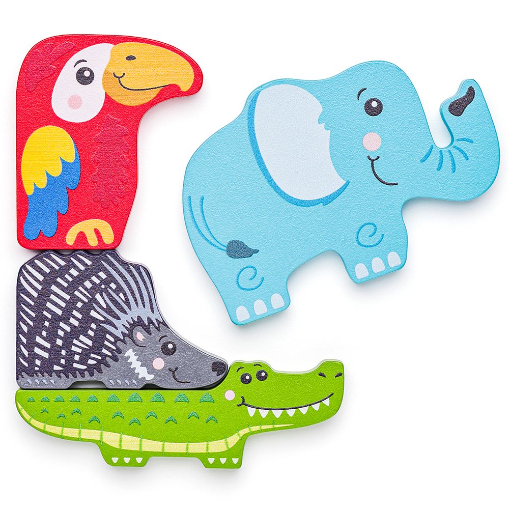 Пъзел и игра за баланс, Животни, 2 в 1