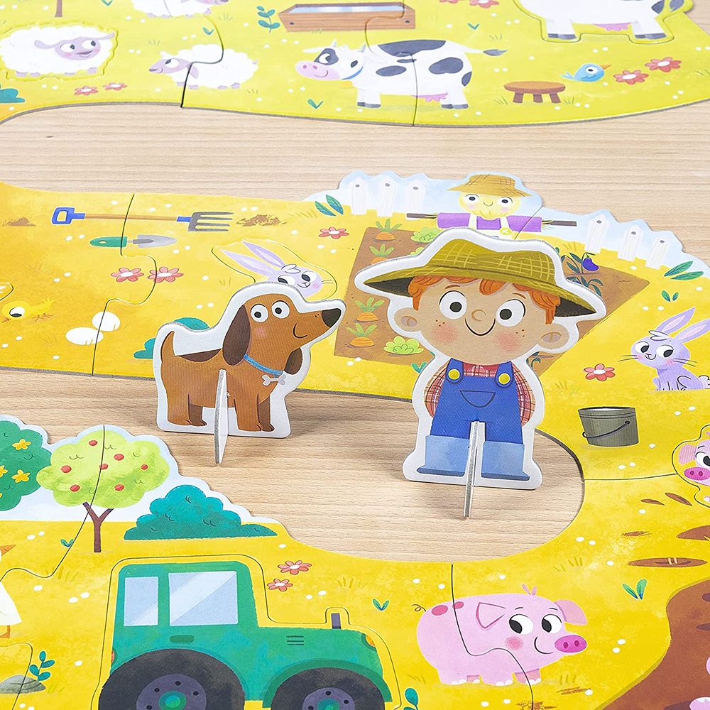 Прогресивен пъзел ферма, 18 XXL части