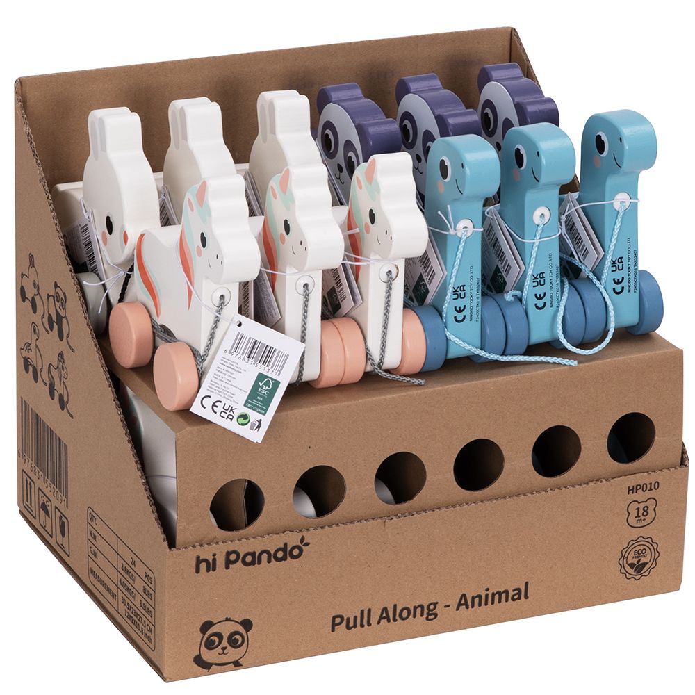 Дървена играчка за дърпане