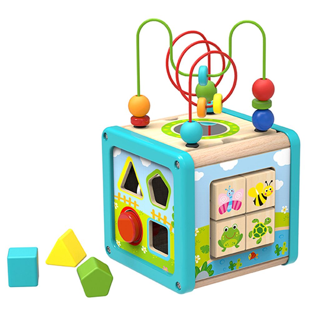 TookyToy, Дидактически дървен активен куб, Слънчев ден
