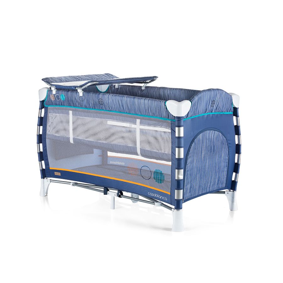 Детска кошара за спане и игра Казабланка Нео, нейви