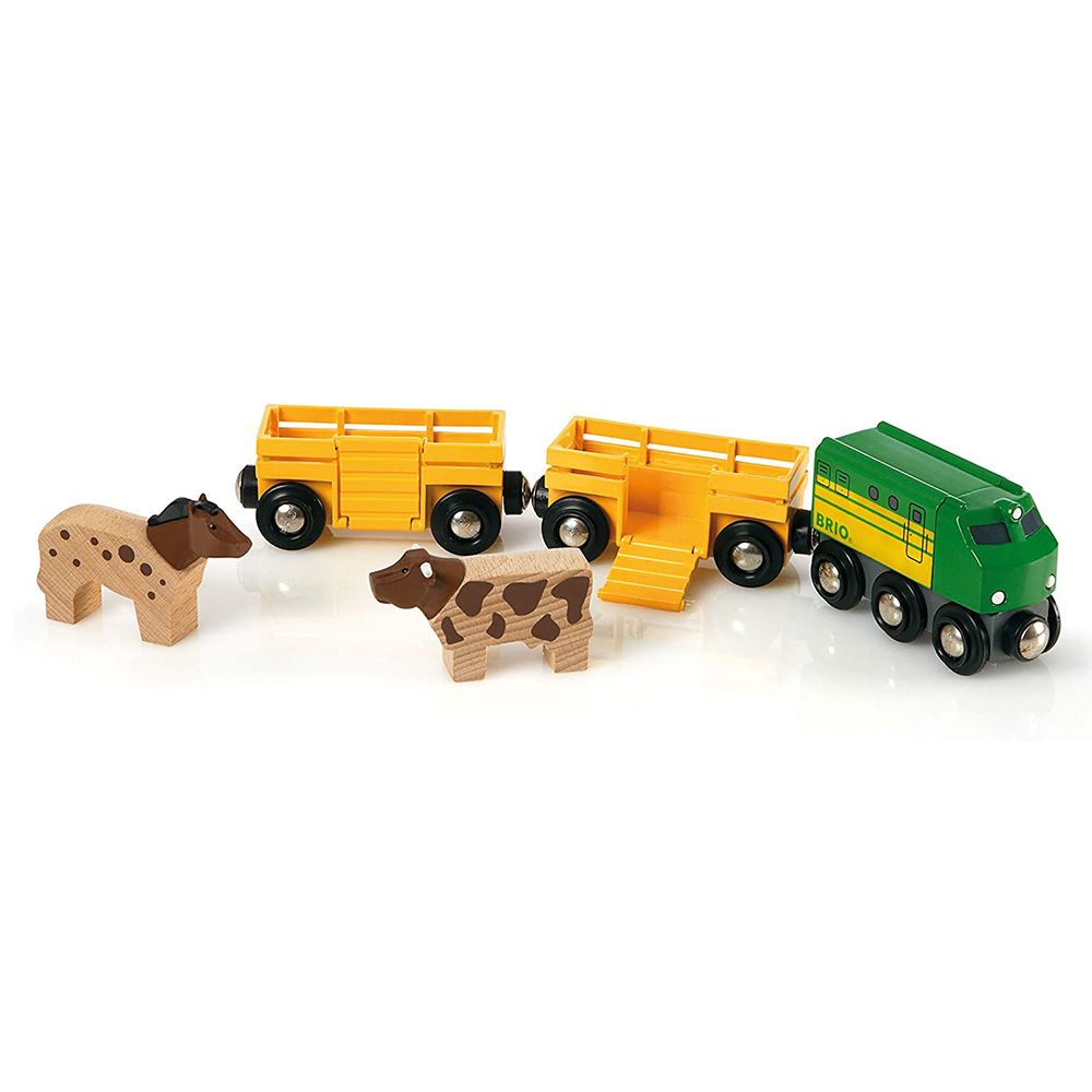 BRIO, Дървена игра, Фермерски комплект с влак