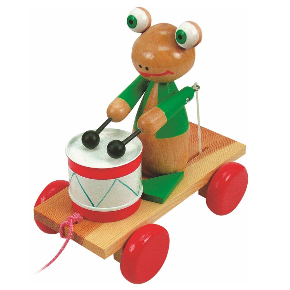 Woodyland, Играчка за дърпане, Жаба с барабан