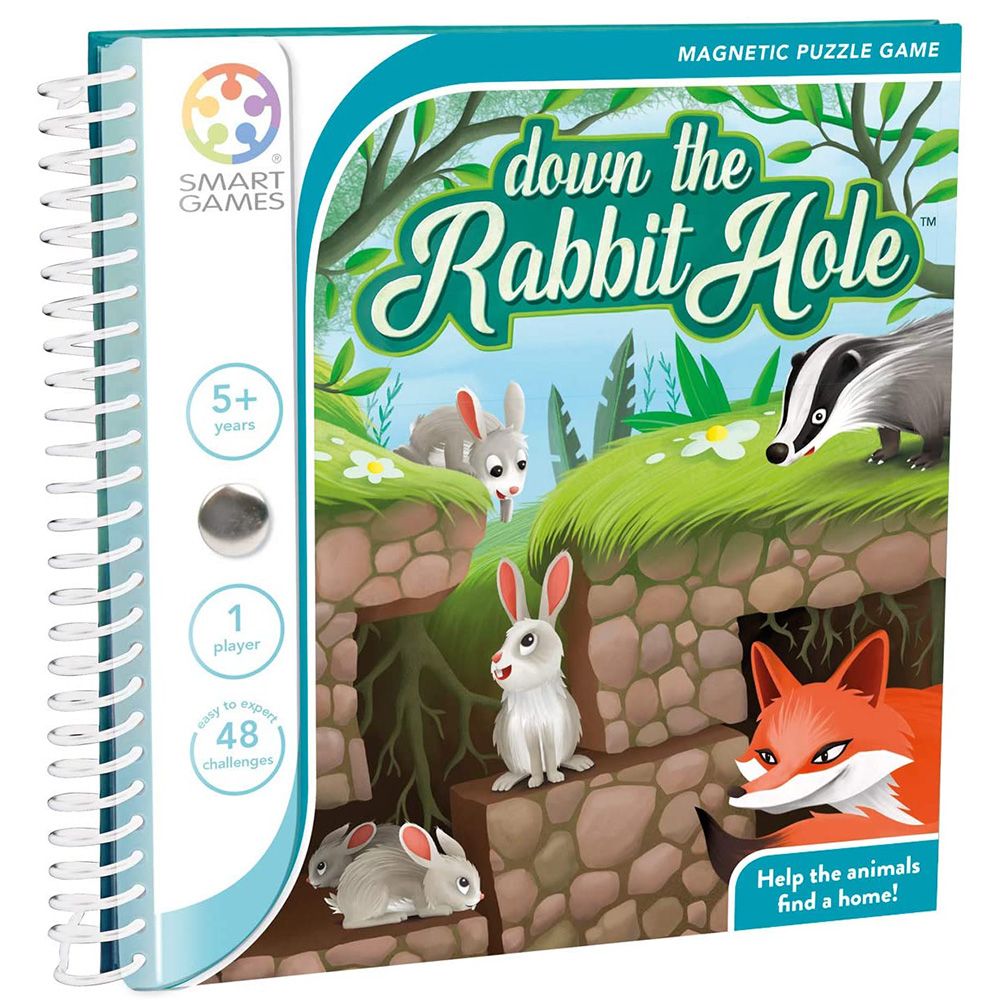 Magnetic travel games, Логическа магнитна книжка-игра, В заешката дупка, Smartgames