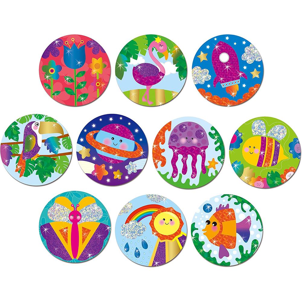 Направи сам забавни значки с блестящо фолио