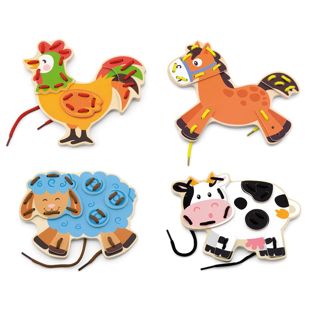 Viga toys, Дървена игра за шиене, Ферма