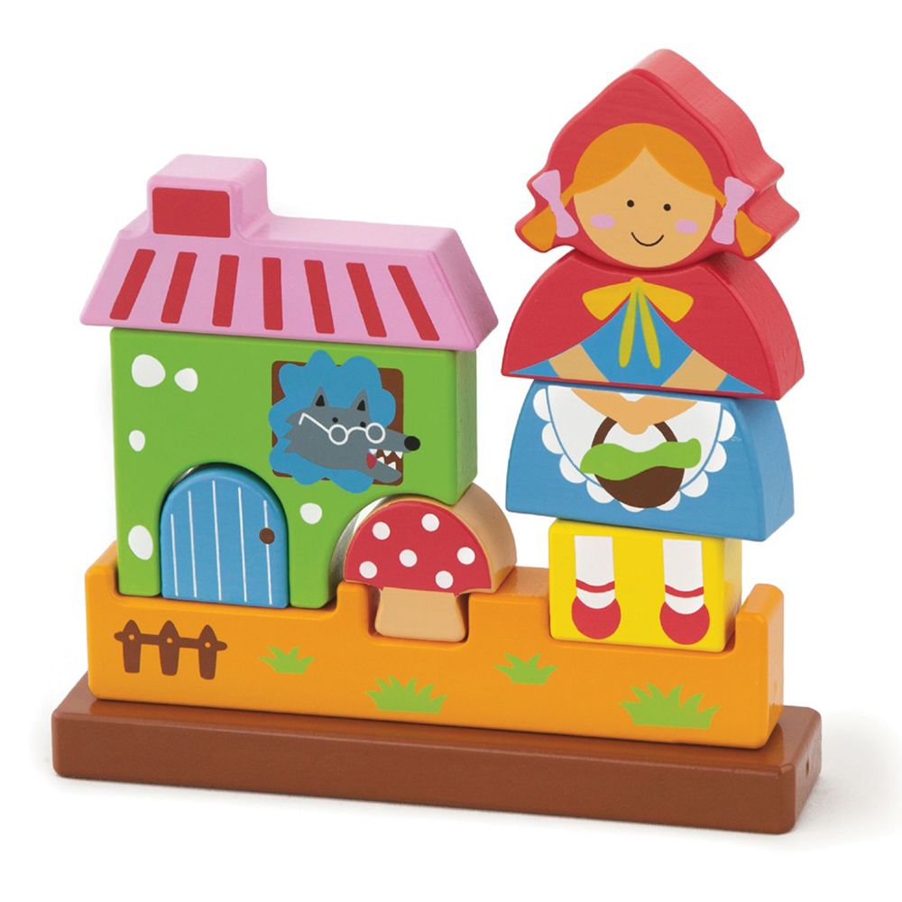 Viga toys, Дървен магнитен 3D пъзел, Червената шапчица