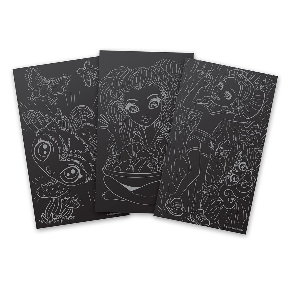 Комплект за рисуване с водни боички и черни страници
