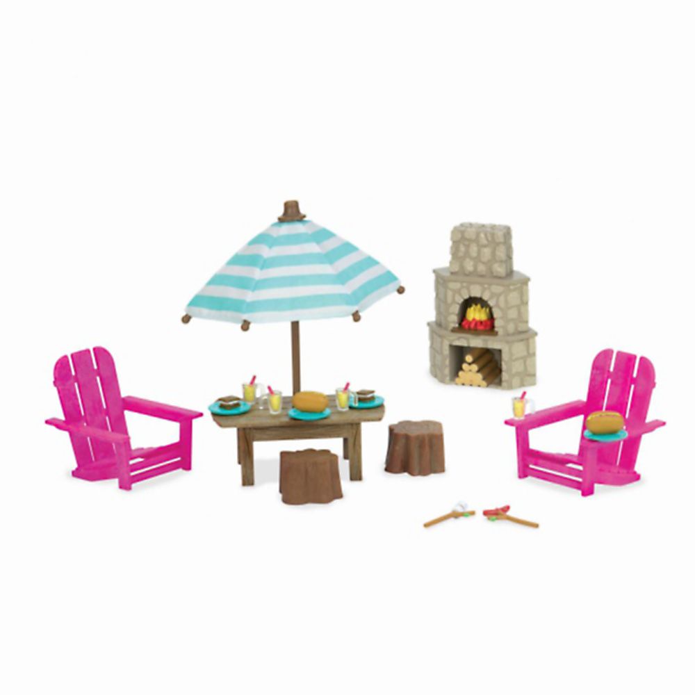 BATTAT, Li'l Woodzeez  Комплект за игра, Обзавеждане за двор с външна камина