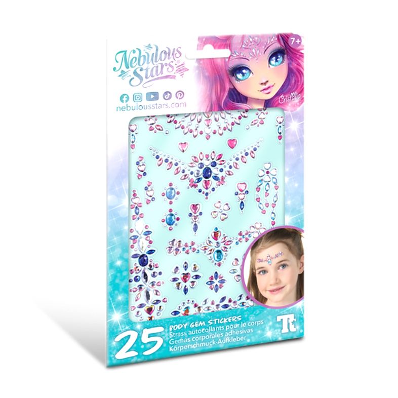 Цветни стикери със скъпоценни камъни за тяло