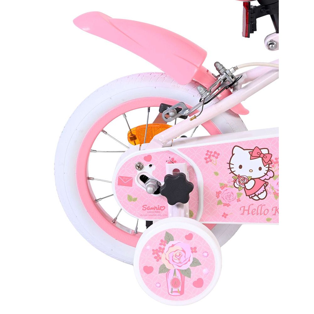 Детски велосипед с помощни колела, Hello Kitty, 12 инча