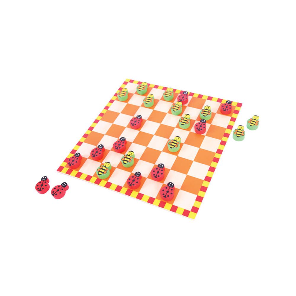 BIGJIGS, Дървена игра, Дама с калинки и пчелички