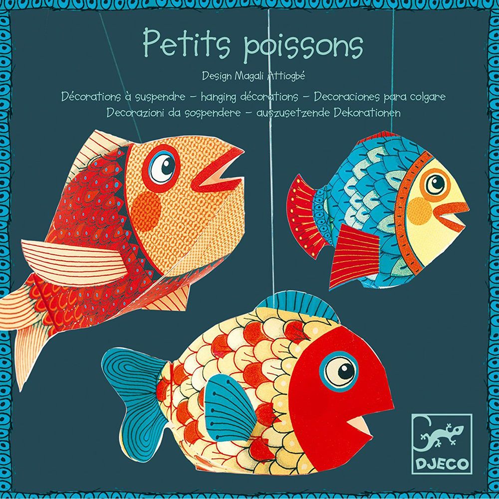 Djeco, Направи висяща декорация за детска стая, Аквариум