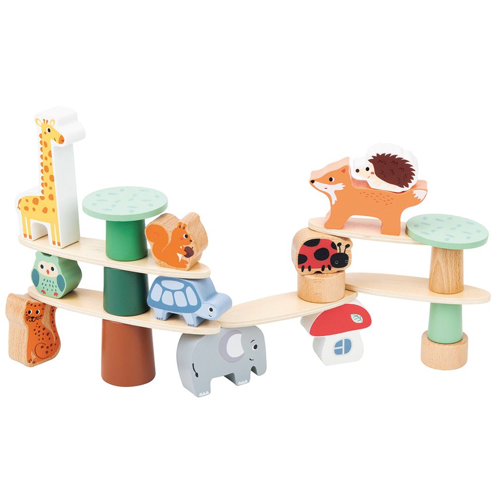 Дървена игра за баланс, Гора