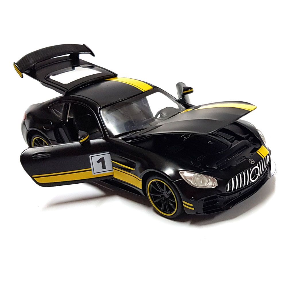 Метална кола, Mercedes Benz GTR sports, черен мат