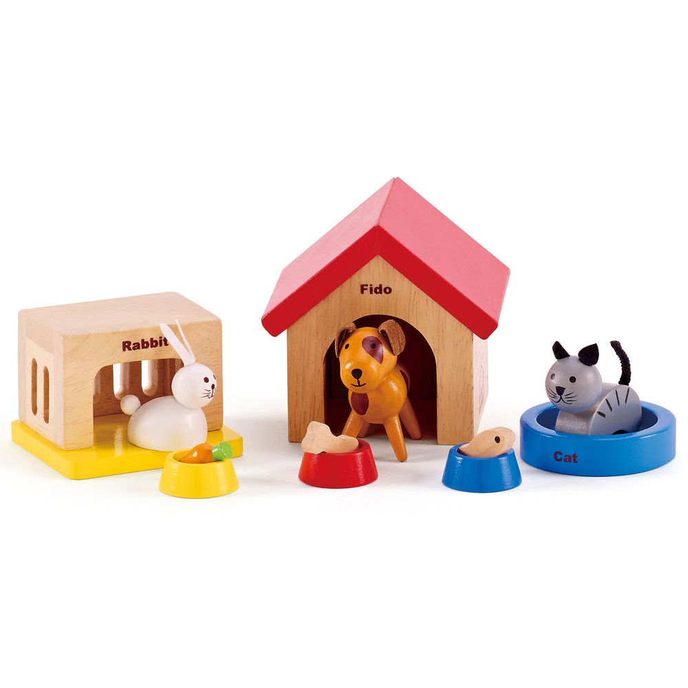 Hape, Аксесоари за къща за кукли, Домашни любимци