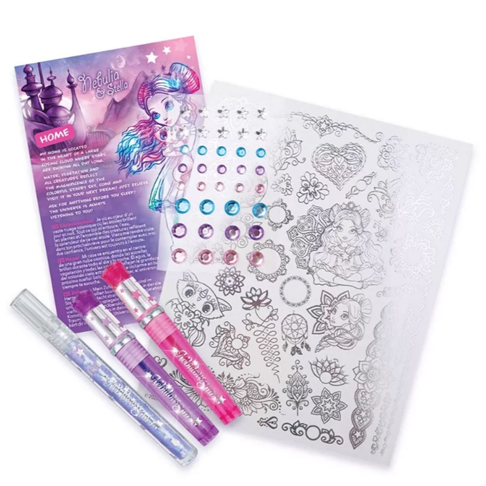 Блестящ творчески комплект за тяло, с татуировки