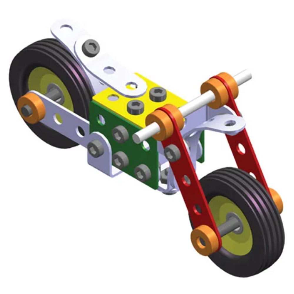 Метален конструктор, Мотори, 10 в 1, 230 части