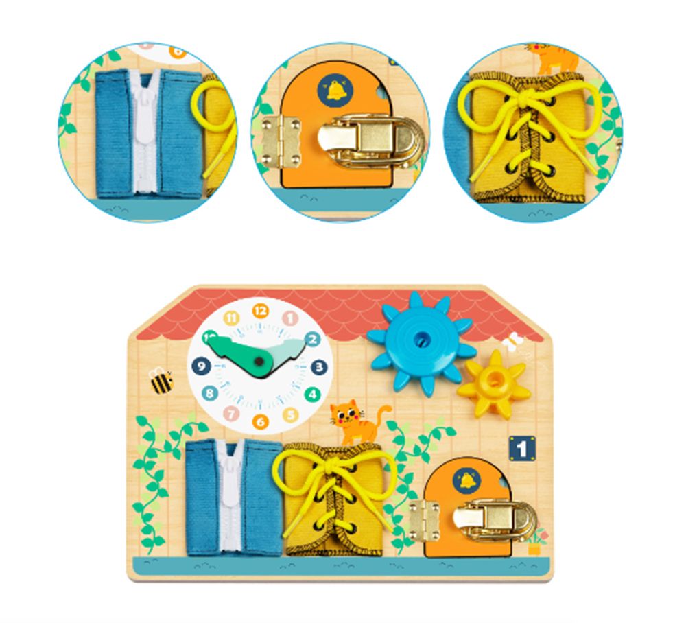 Активна дъска - бизиборд, Къща с часовник