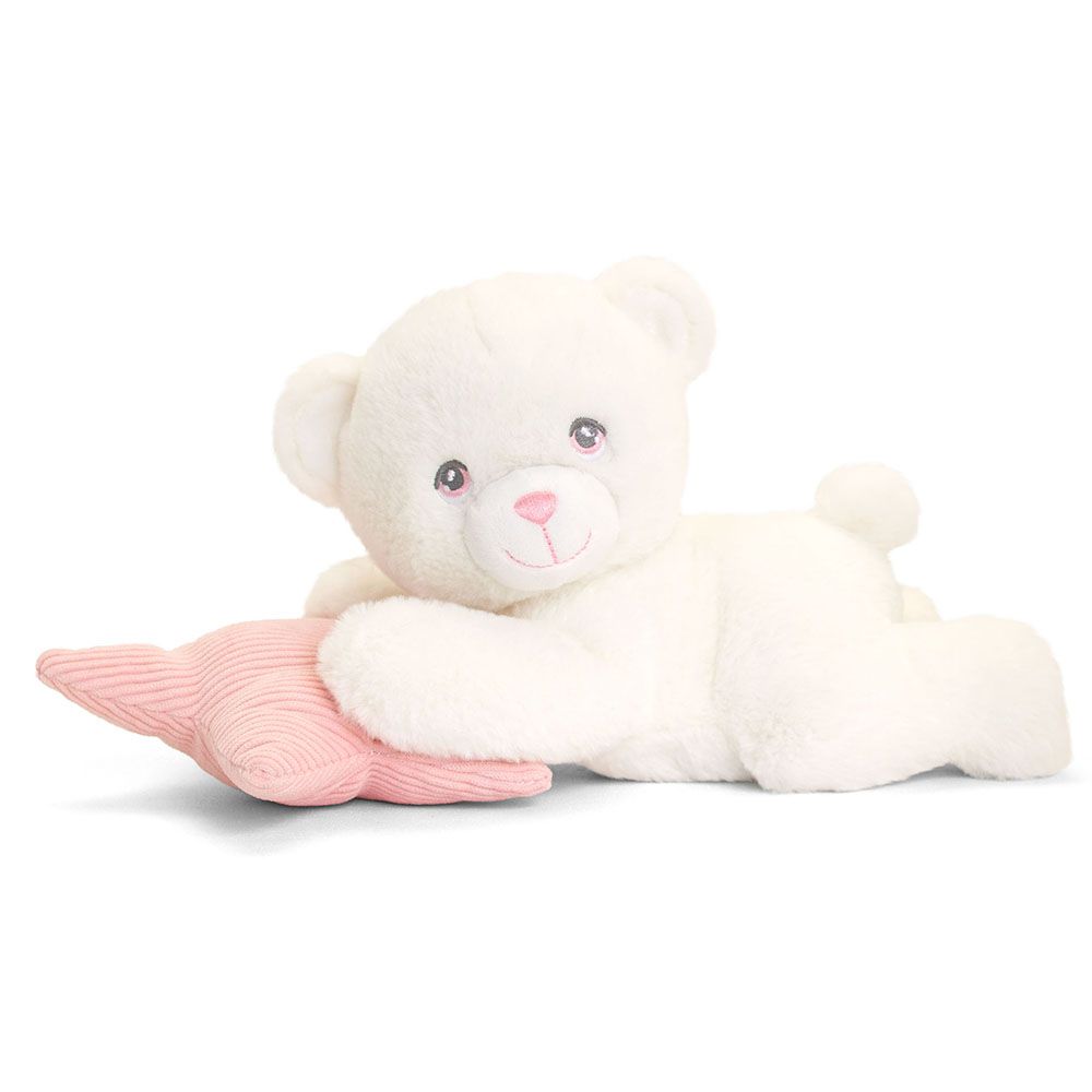 Екологична играчка, Бебешко мече, легнало, 20 см, асортимент