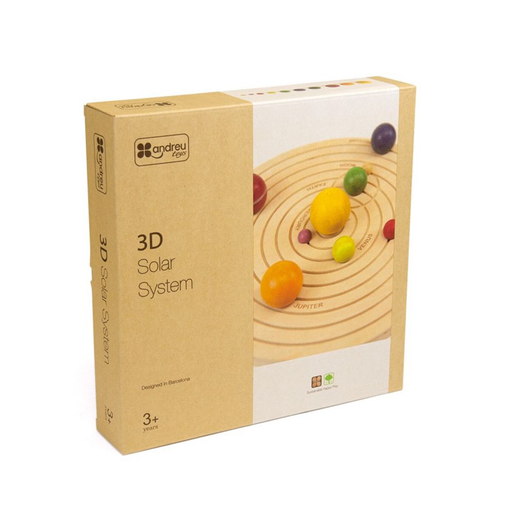 Дървена 3D Слънчева система