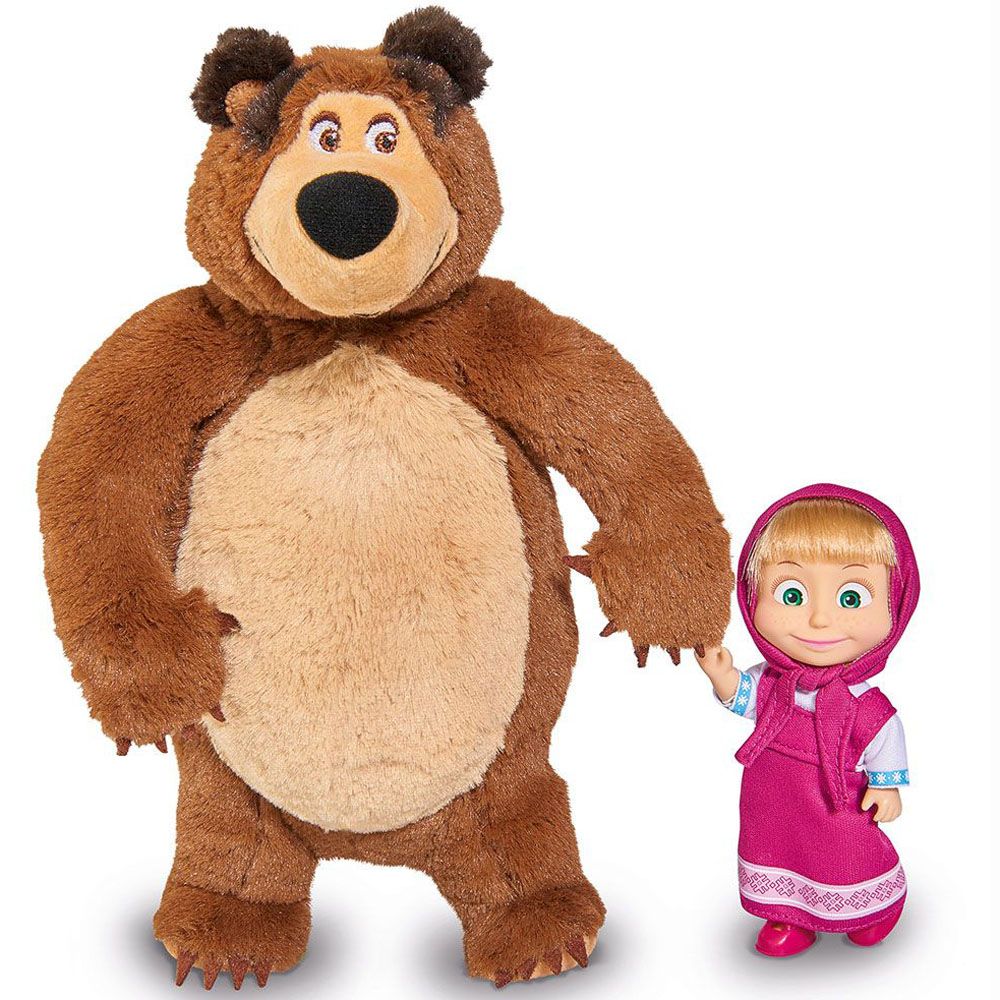 Simba, Комплект кукли, Маша и Мечокът
