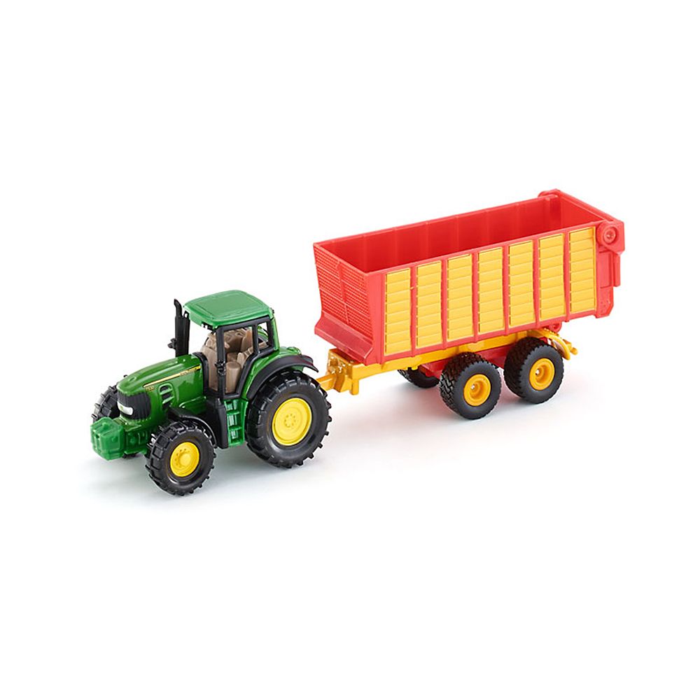 Siku, Трактор, с ремарке за силаж, John Deere