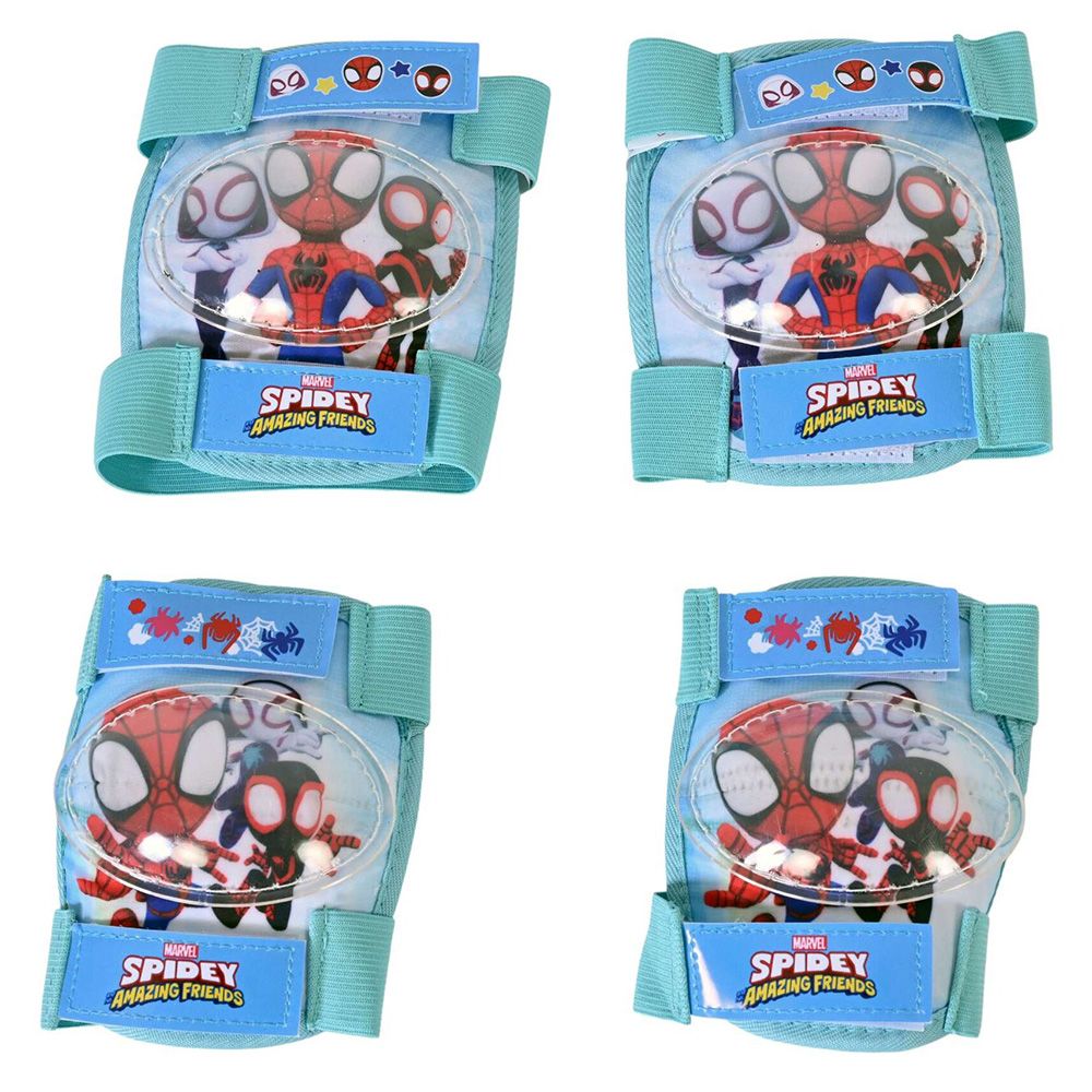 Детски комплект каска и протектори, Спайдърмен