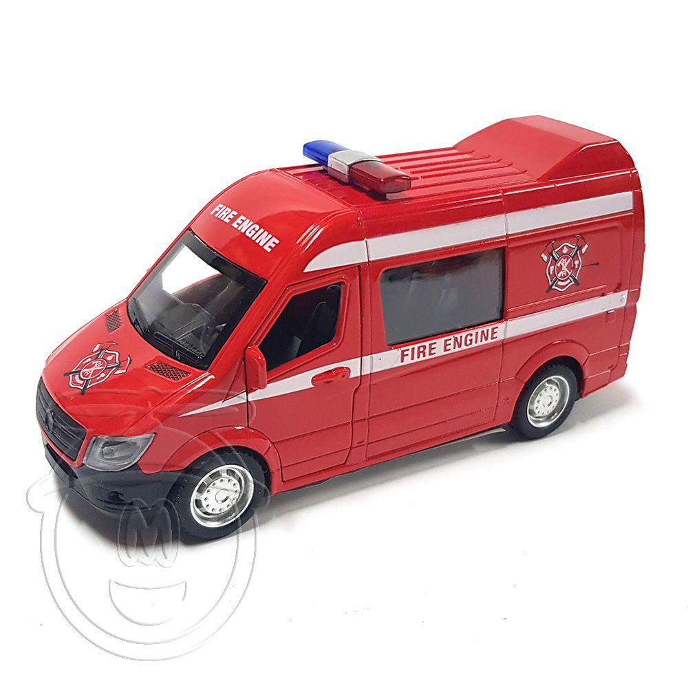 Toy, Метална кола, Микробус Пожарна