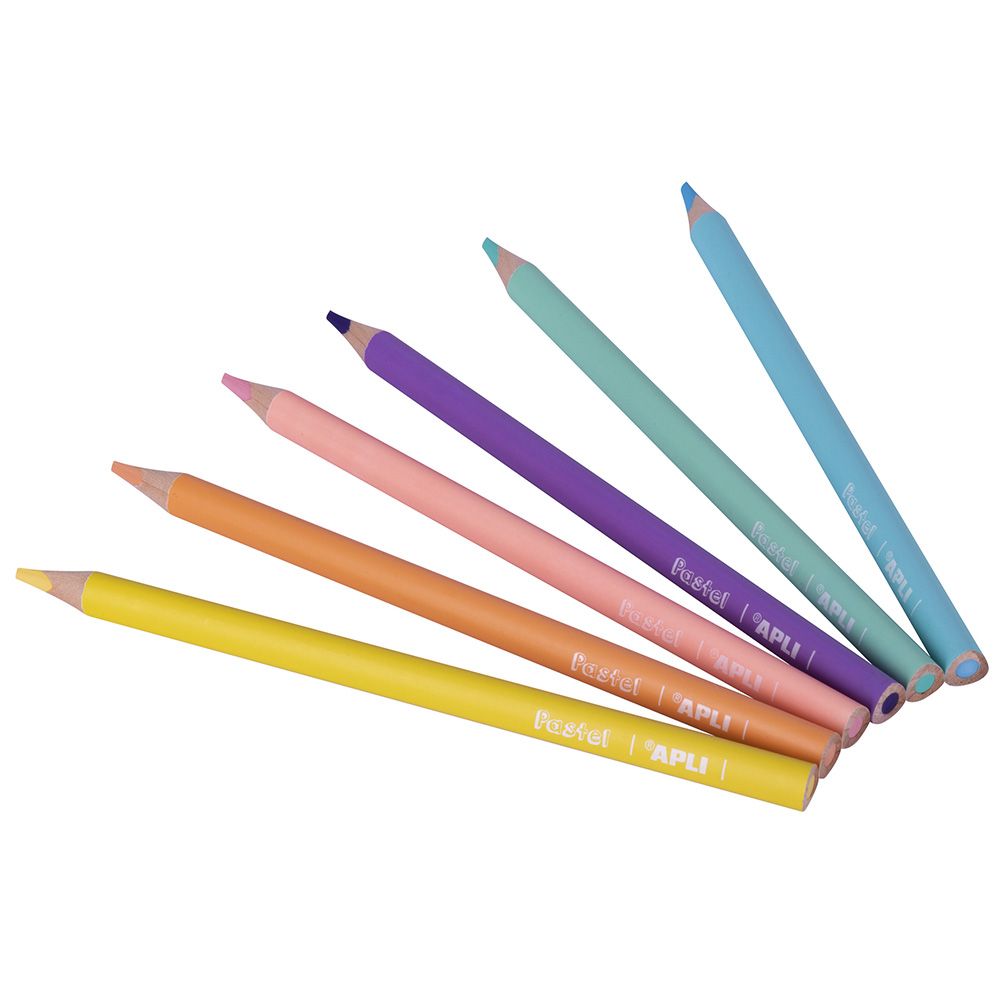 Комплект пастелни моливи, Jumbo, 6 цвята
