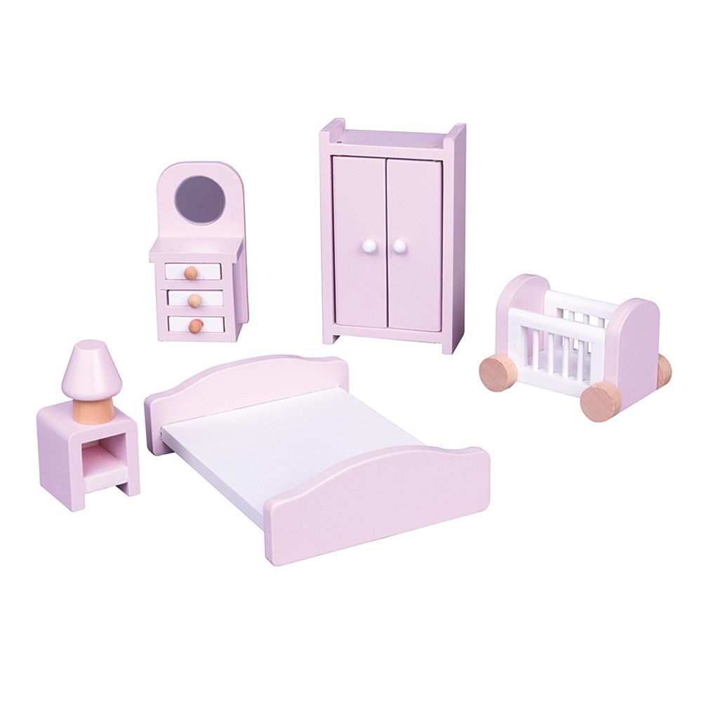 Lelin Toys, Дървени мебели за игра, Спалня