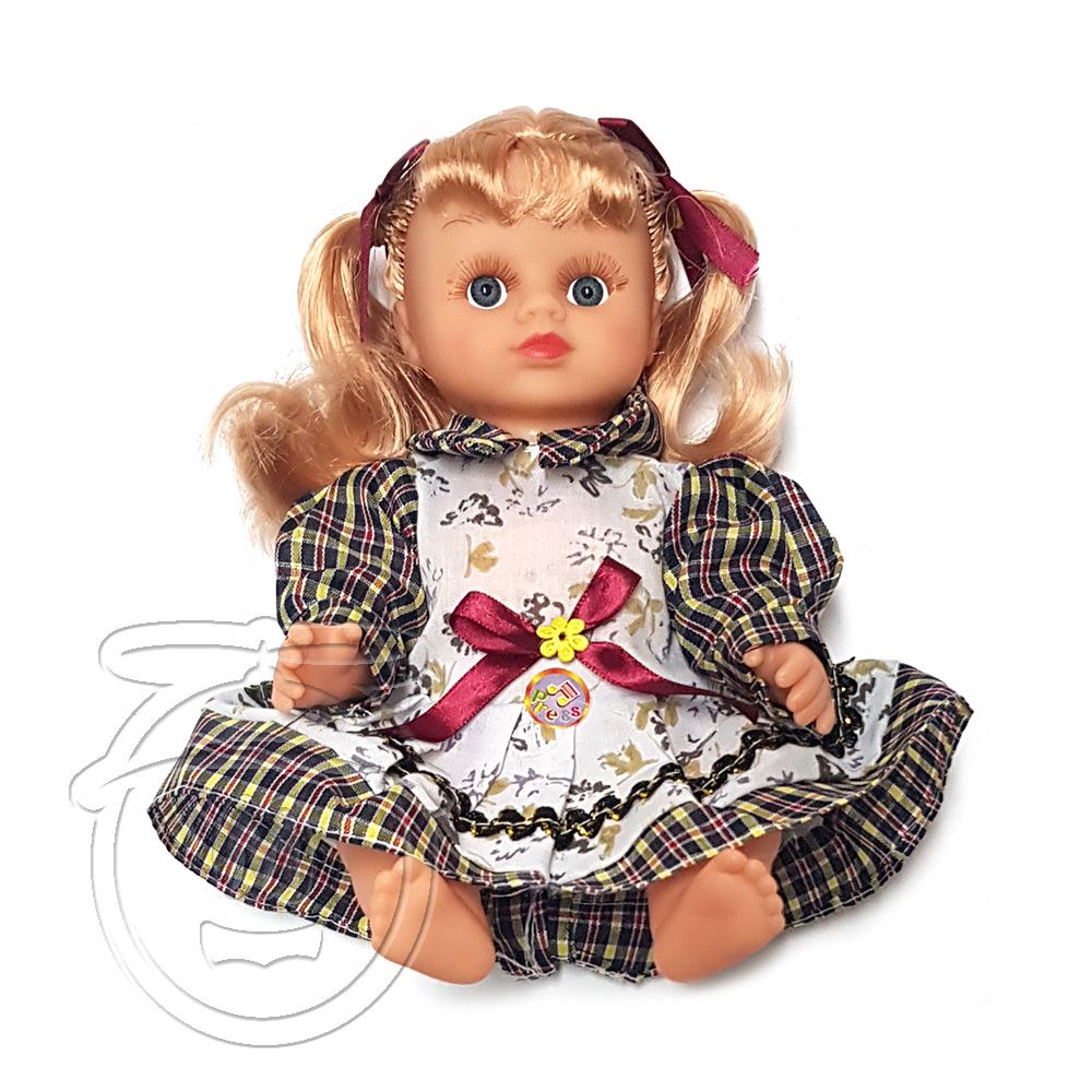 Говори и пее на български език, Моята любима музикална кукла с червени панделки и карирана рокля, Happytoys