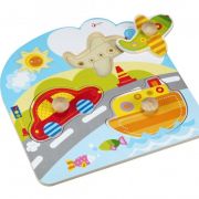 Дървен пъзел с дръжки, Транспорт