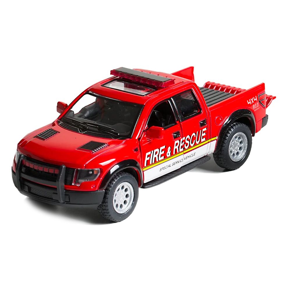 Kinsmart, Метална кола Ford f-150 SVT Raptor, пожарна