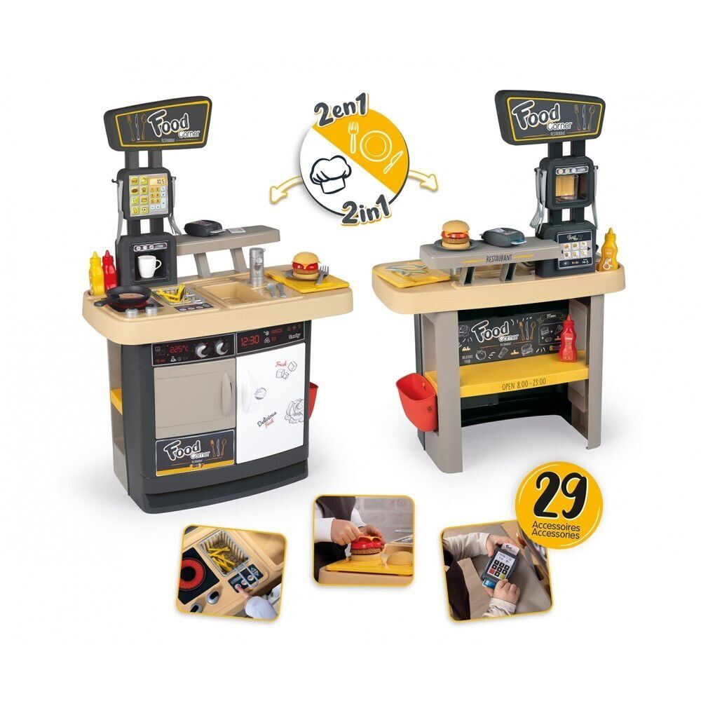 Smoby, Детска кухня и ресторант 2 в 1
