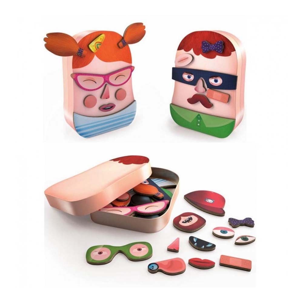 Игра с магнити, Човешки лица