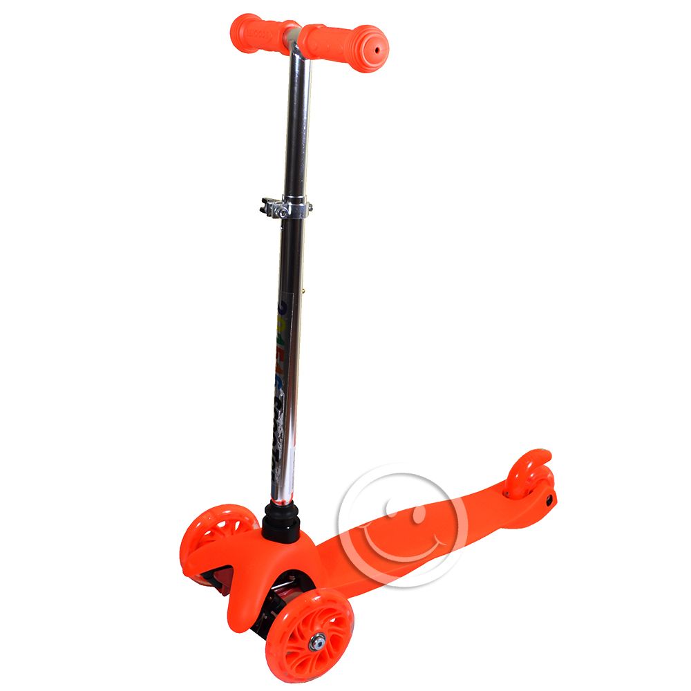 ScooTer, Тротинетка със светещи колела, оранжева