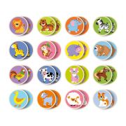 Дървена мемо игра, Животни