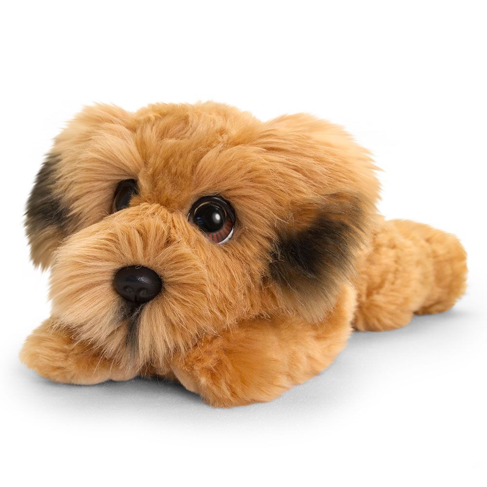Keel Toys, Плюшено легнало куче, Териер, 25 см