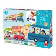 Прогресивен пъзел град, 18 XXL части