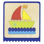 Комплект дървени пъзели, Осезание