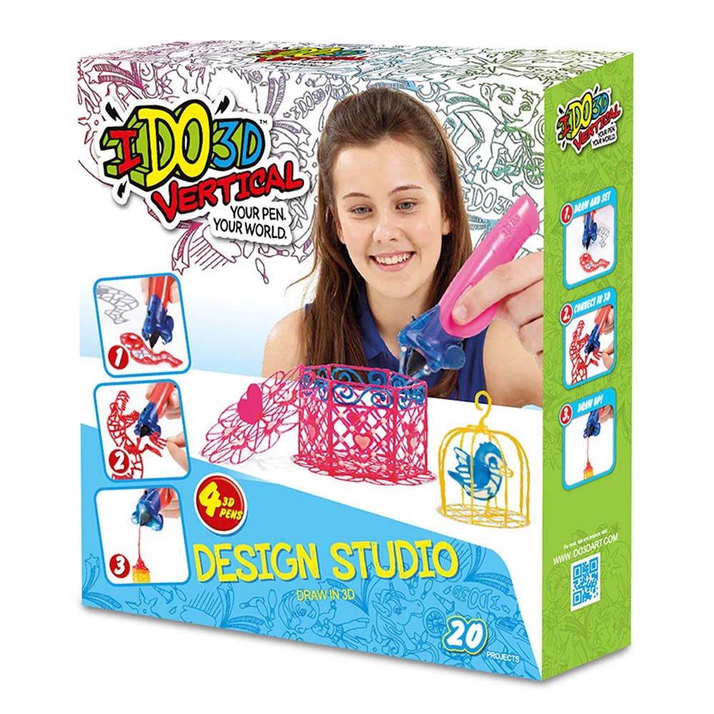 I DO 3D Комплект за моделиране Дизайнерско студио с 4 бр. 3D писалки