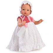 Кукла-бебе Коке, с дълга рокля и биберон
