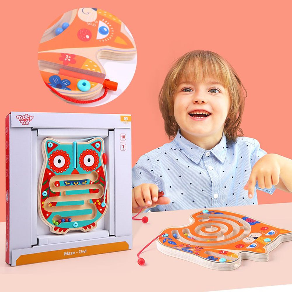 Дървен лабиринт с топчета, Бухалче